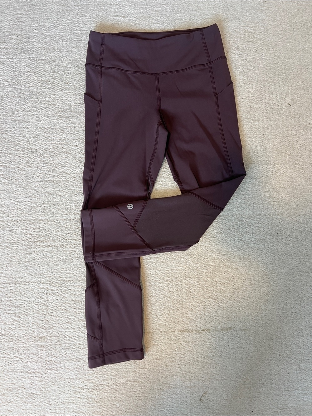 Lululemon Plum Purple High-Rise Cropped Leggings